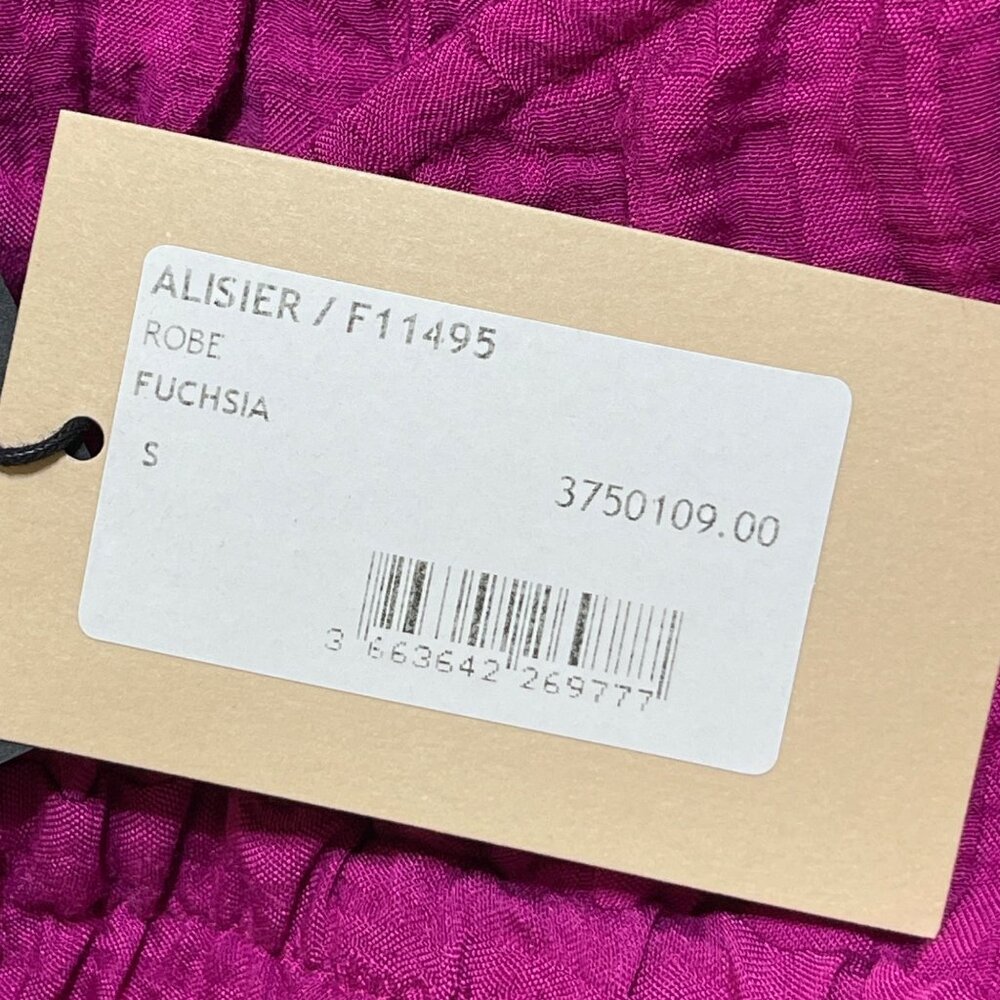 New Frnch Paris Alisier Halter Maxi Dress Fuchsia S Small Pink - Picture 6 of 9